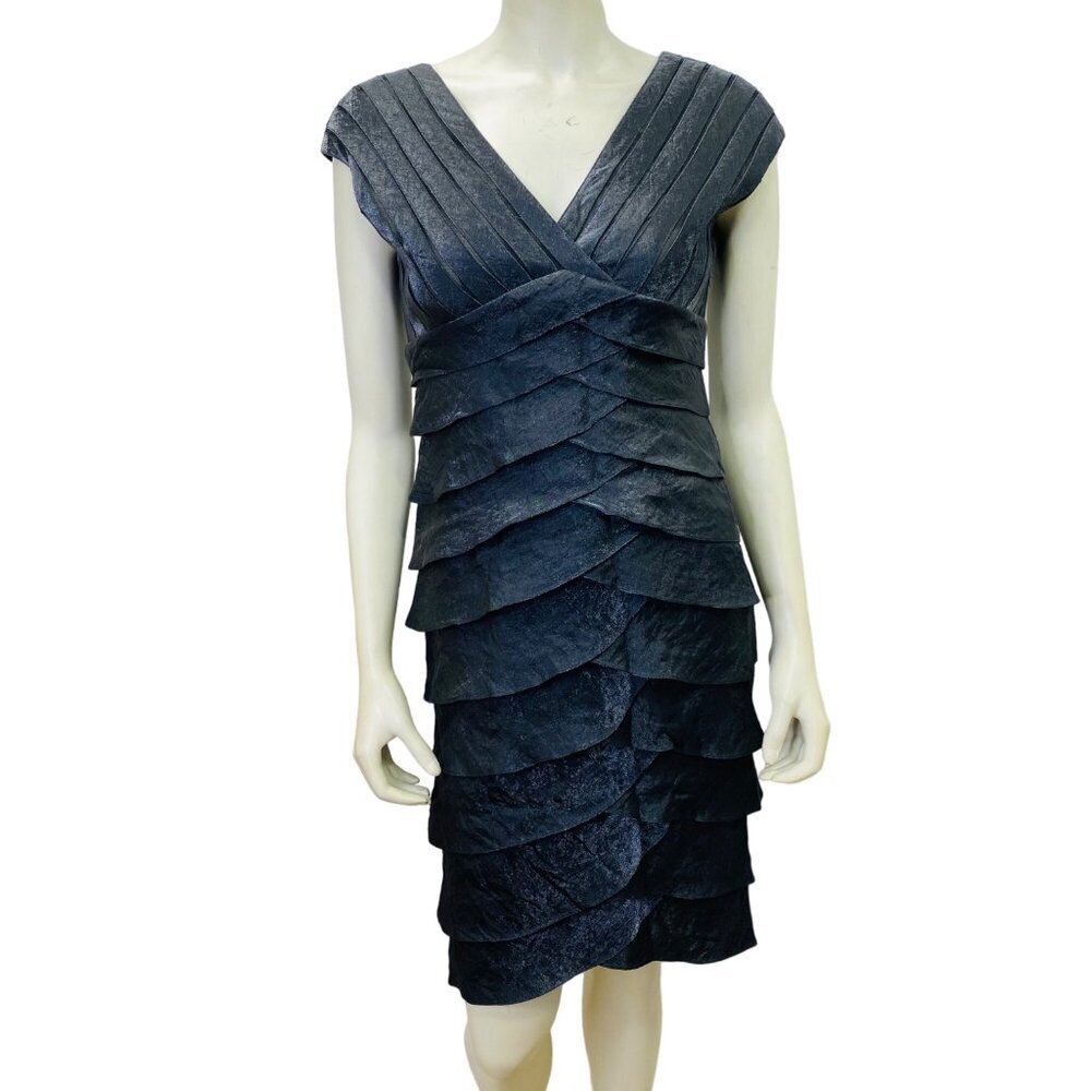 ADRIANNA PAPELL TIERED SHEATH PARTY/EVENING DRESS SIZE 4